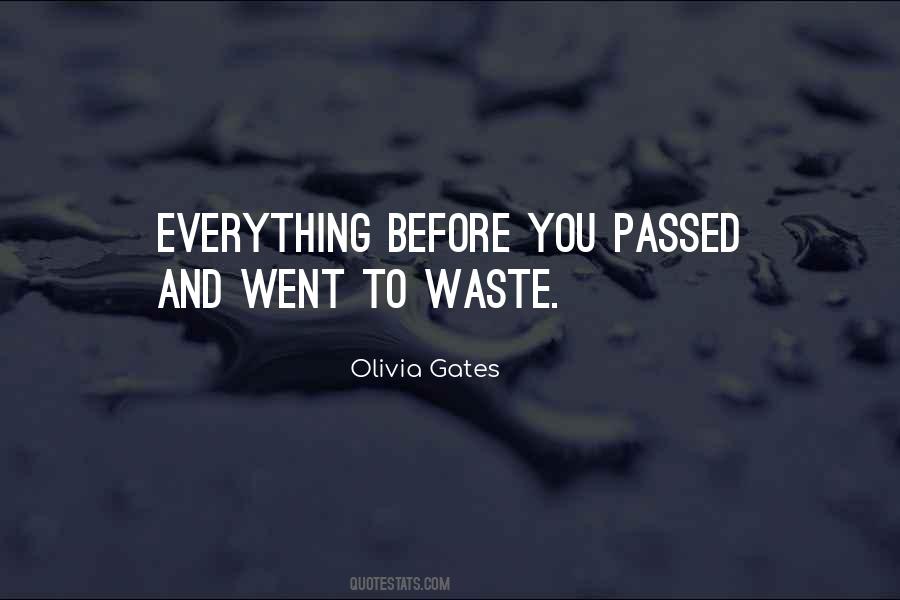 Quotes About Waste #1724293