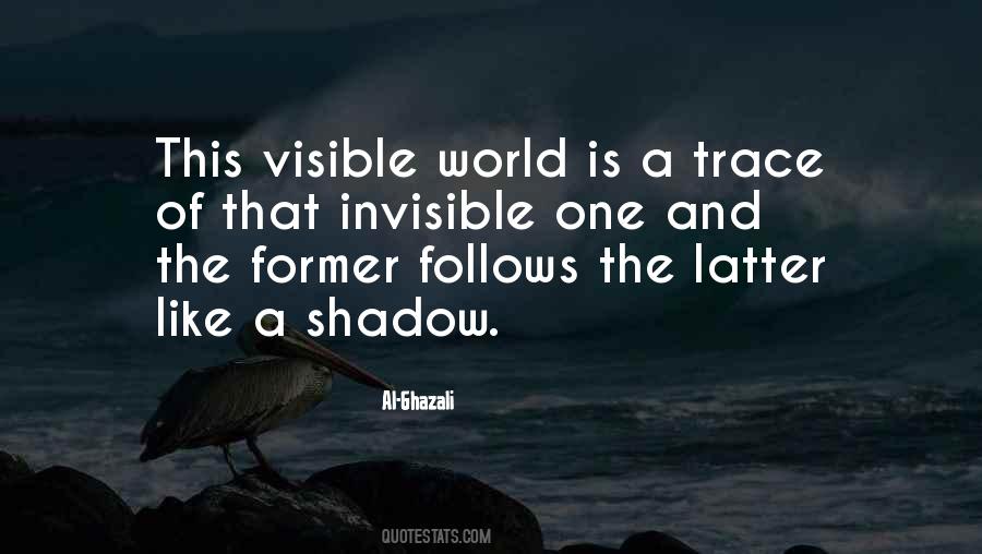 Invisible Visible World Quotes #1753814