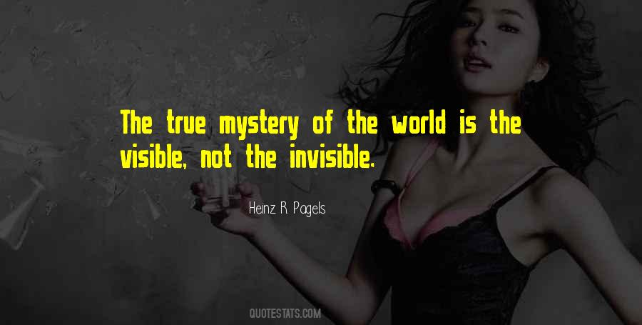 Invisible Visible World Quotes #341579