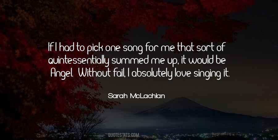 Quotes About Love Singing #1599789