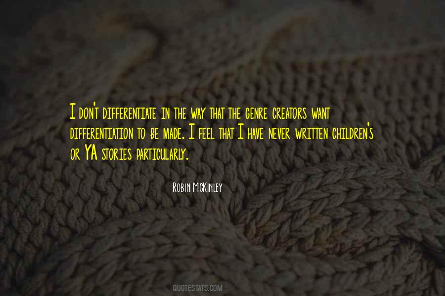 Quotes About Differentiation #1266545