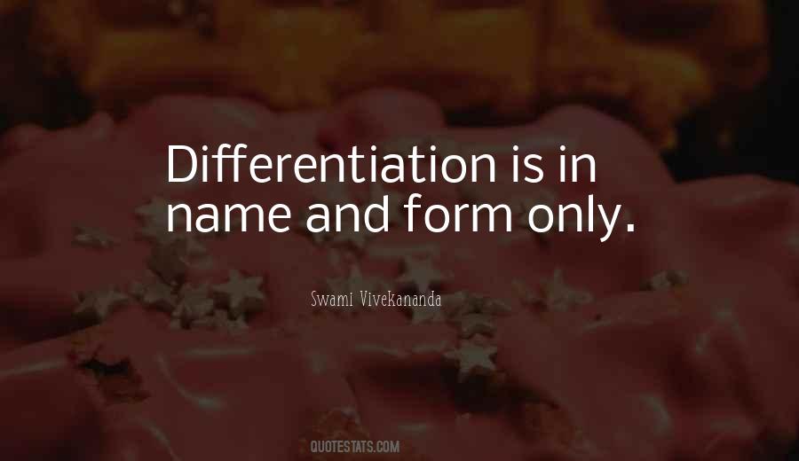 Quotes About Differentiation #1387440