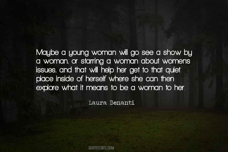 Quotes About A Young Woman #1029012