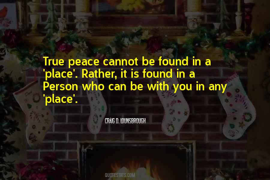 Peaceful Person Quotes #663721