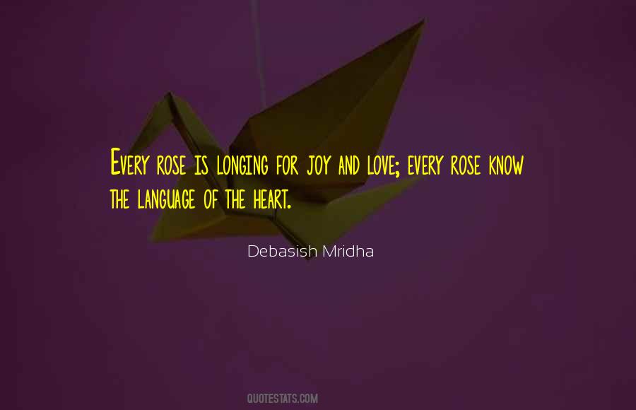 Joy Of Longing And Love Quotes #79679