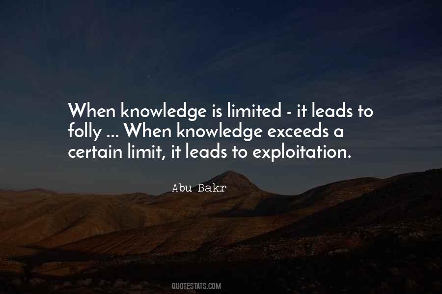 Quotes About Limited Knowledge #1172177