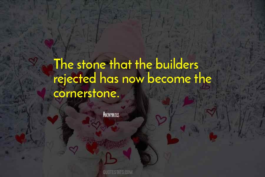 Quotes About The Rejected Stone #1434590