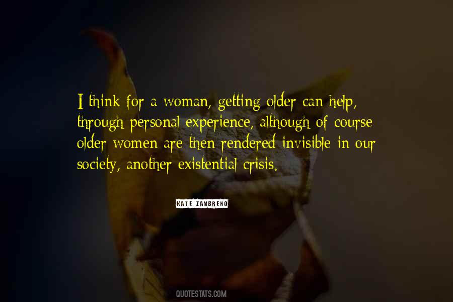 Women Getting Older Quotes #1816244