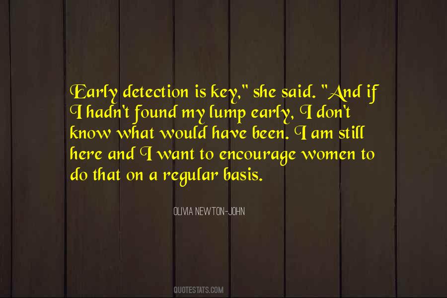 Quotes About Early Detection #823872