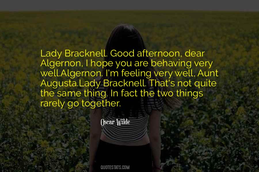 Quotes About Lady Bracknell #429149