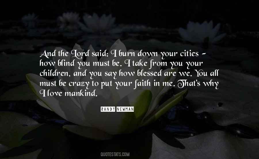 Quotes About The Lord's Love #614950