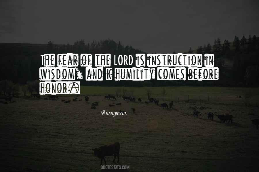 The Fear Of The Lord Quotes #1640388