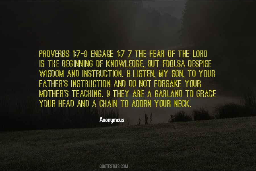 The Fear Of The Lord Quotes #1792989