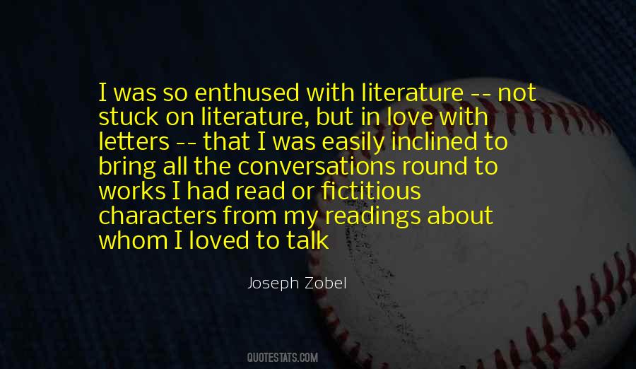 Quotes About Characters In Literature #499916