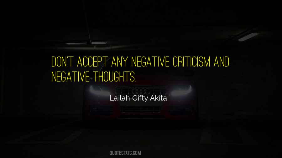 Quotes About Negative Thinking #237412