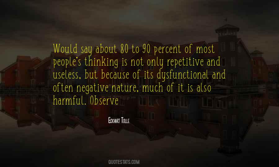 Quotes About Negative Thinking #49608