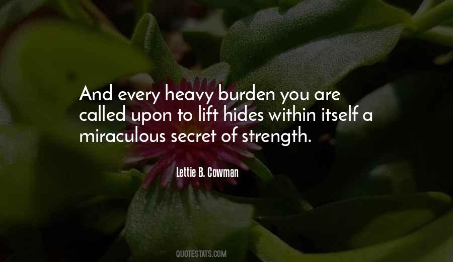 Heavy Burden Quotes #110649