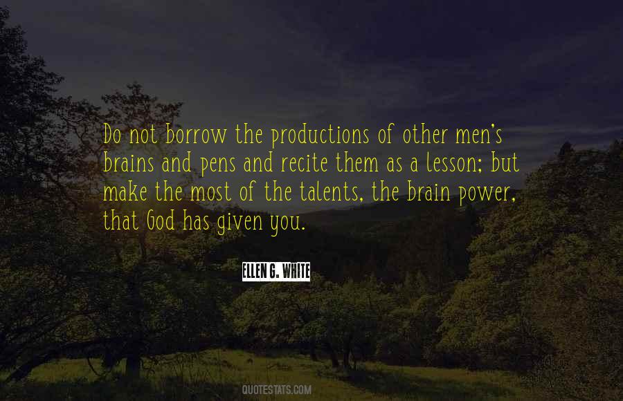 Power Of The Brain Quotes #1047142