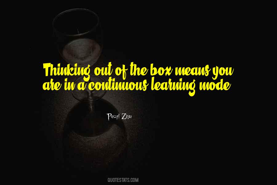 Quotes About Out Of The Box Thinking #796748