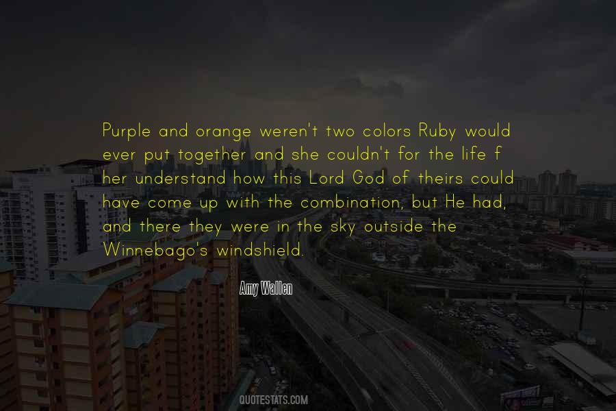 Quotes About Purple Sky #1261956