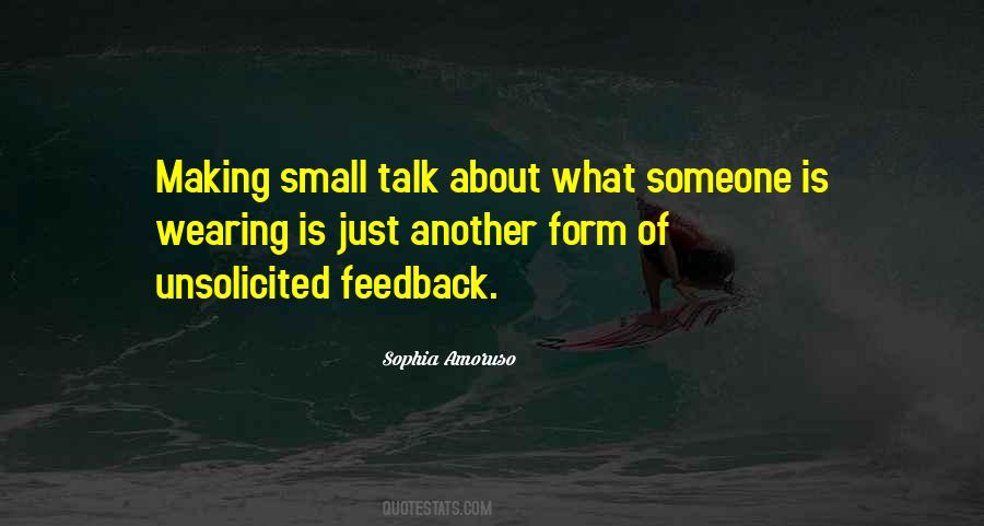 Having Small Talk Quotes #118244