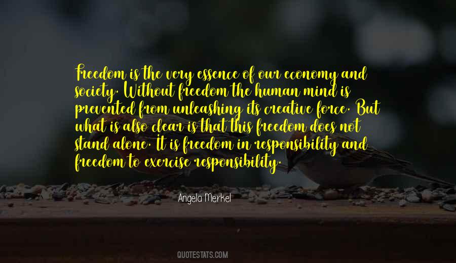 Quotes About Freedom And Responsibility #615098