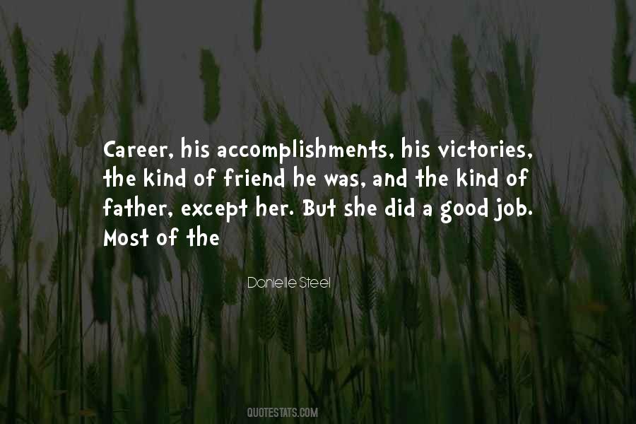 Quotes About A Good Job #1411281