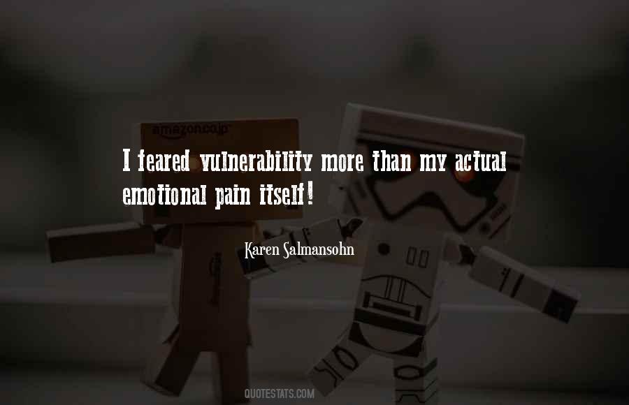 Emotional Vulnerability Quotes #33015