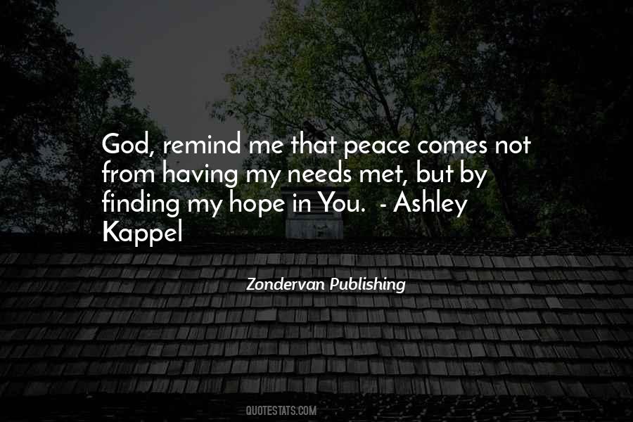 Quotes About Finding Peace In God #162159