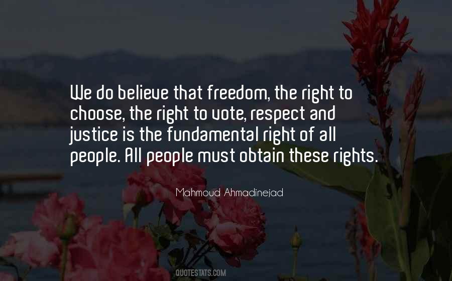 Quotes About Freedom To Vote #1168873