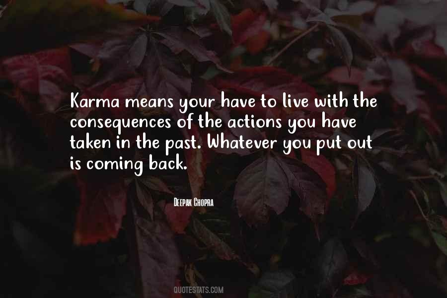 Karma Consequences Quotes #965265