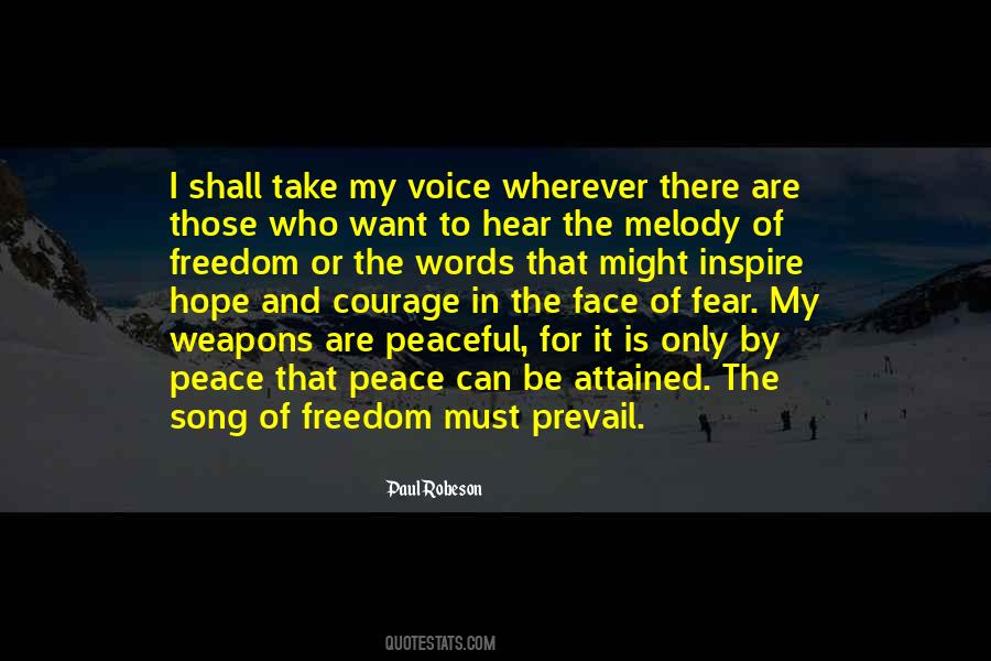 Song Of Peace Quotes #87839