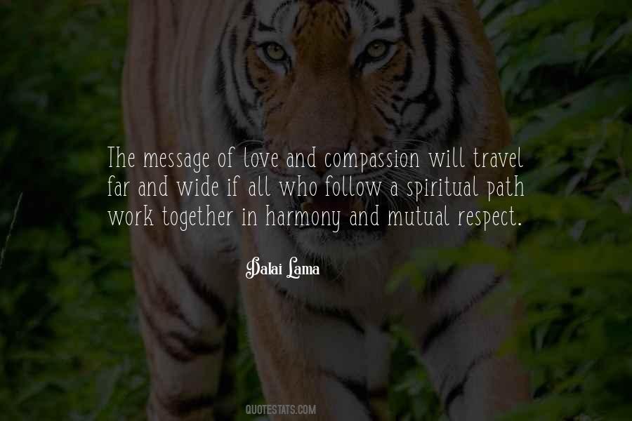 Message Of Love And Compassion Quotes #1099643