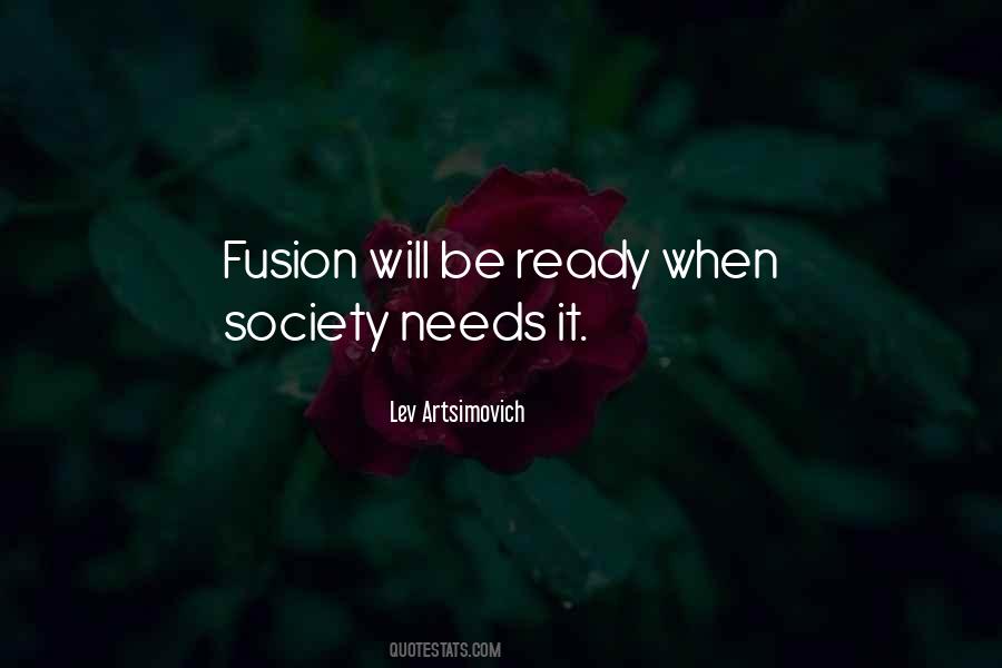 Quotes About Fusion #326984