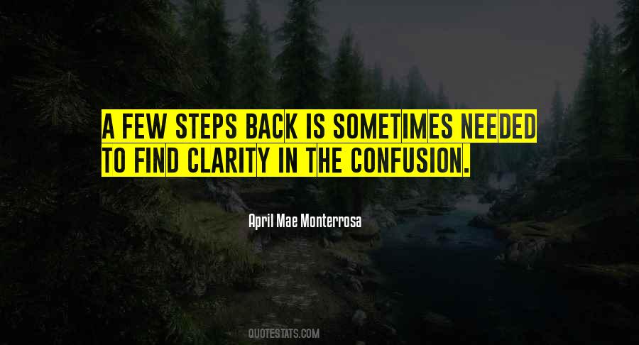 Quotes About Confusion And Clarity #1370360