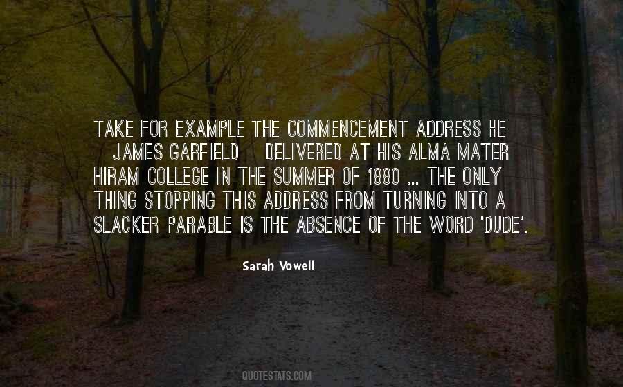 Quotes About Commencement #1593248