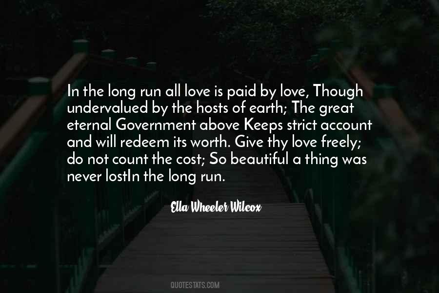 Love Is Never Lost Quotes #1691826