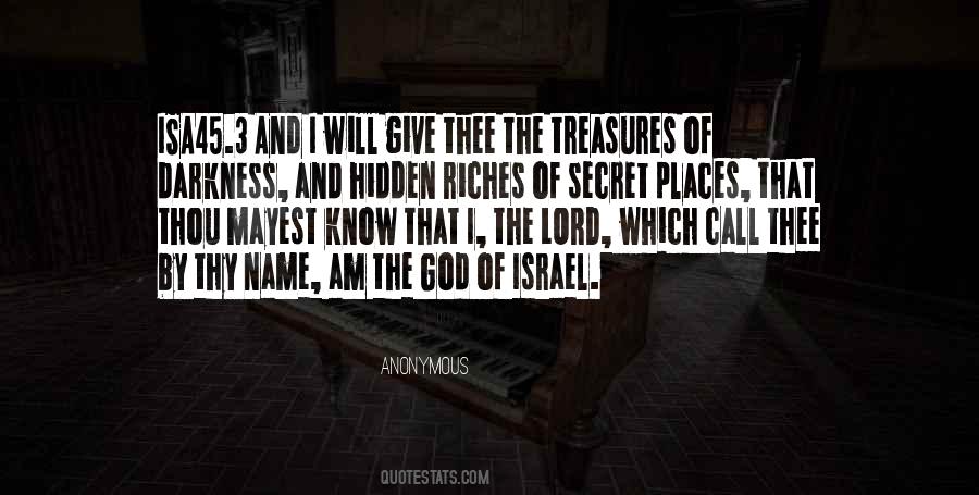 God Of Israel Quotes #1036974