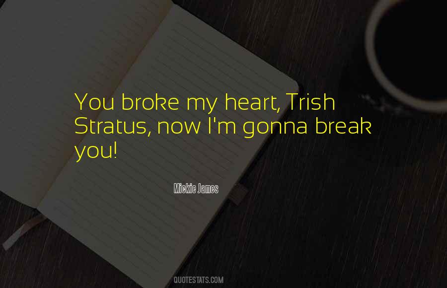 Quotes About Broke My Heart #366015