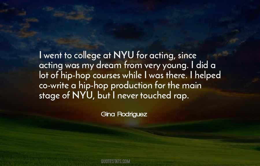 Quotes About Nyu #1096855