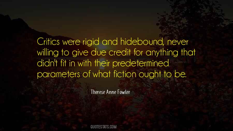 Credit Where Credit Is Due Quotes #1773128