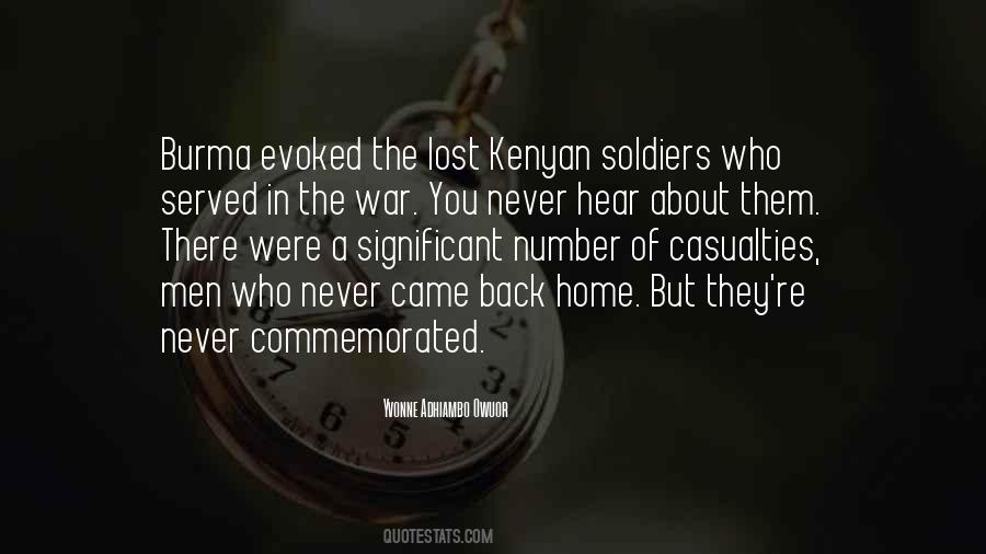 Quotes About Lost Soldiers #352488