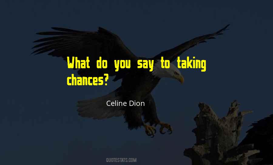 Quotes About Taking Chances #1383785