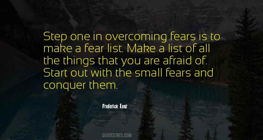 Fear Overcoming Quotes #1279392