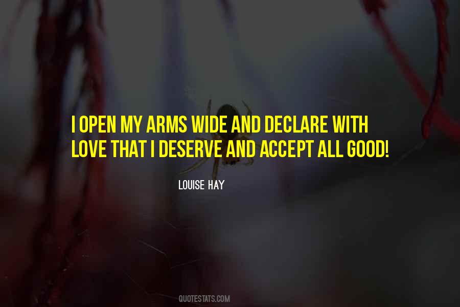 Quotes About Open Arms #53852
