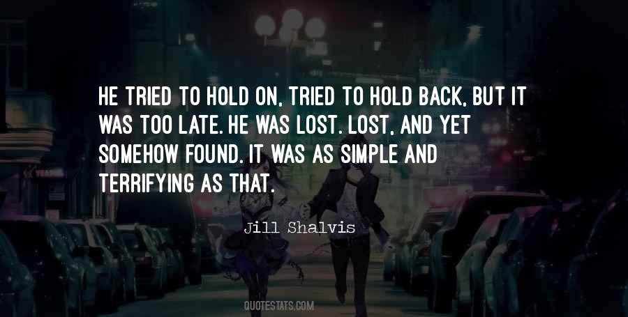 Found And Lost Quotes #312625