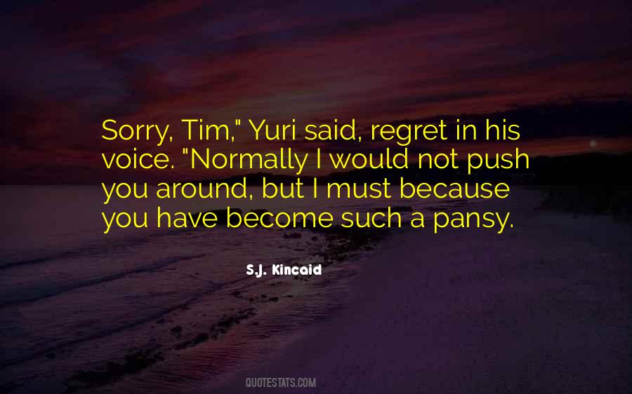 Sorry Regret Quotes #1479749