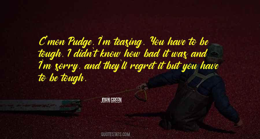 Sorry Regret Quotes #1511513