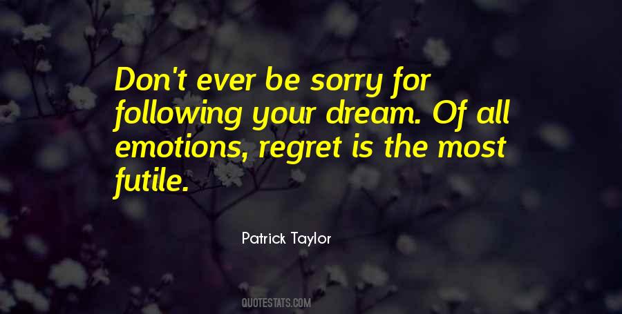 Sorry Regret Quotes #1528047