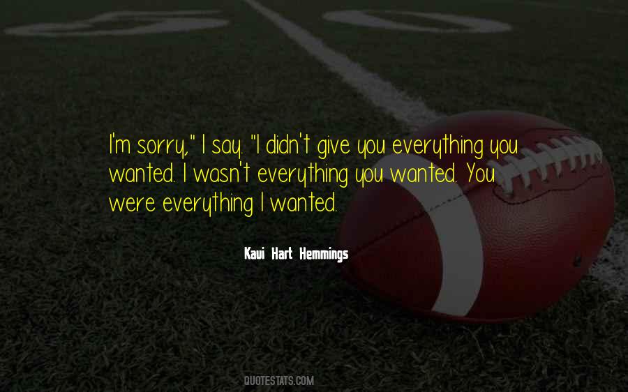 Sorry Regret Quotes #1647217